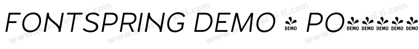 FONTSPRING DEMO - PO字体转换